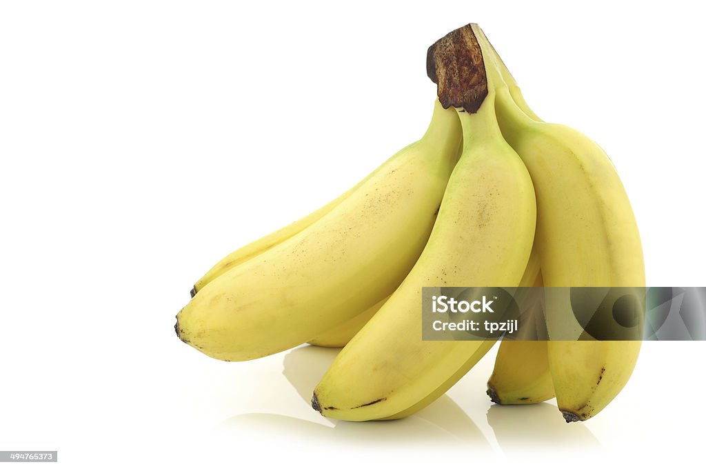Fresh Bunch Of Mini Bananas Stock Photo - Download Image Now - Banana,  Small, Cut Out - iStock