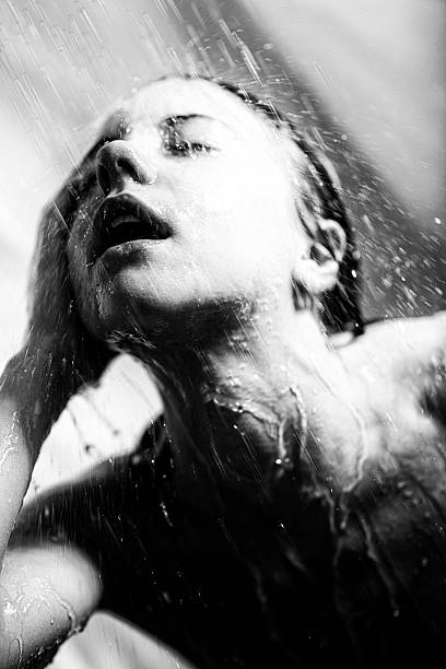 istock Woman Bathing In Shower Cabin 494765987