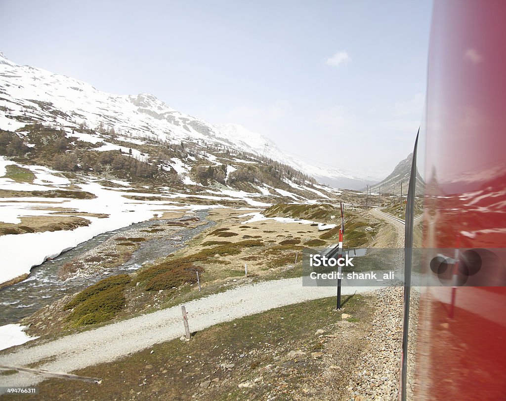 Glacier Express ,Switzerland - カラー画像のロイヤリティフリーストックフォト