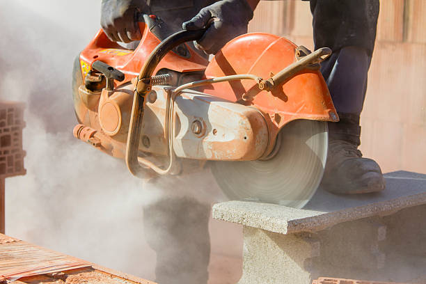 Brick cutting Brick cutting sawing photos stock pictures, royalty-free photos & images