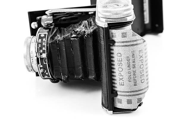istock Antique film camera 494779945