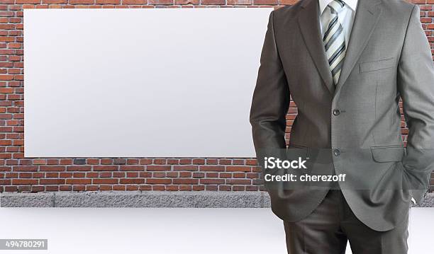 Businessman Standing With Hands In Pockets Stock Photo - Download Image Now - Adult, Advertisement, Backgrounds