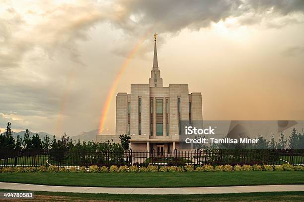 Temple Rainbows Stock Photo - Download Image Now - Mormonism, Temple - Building, Married