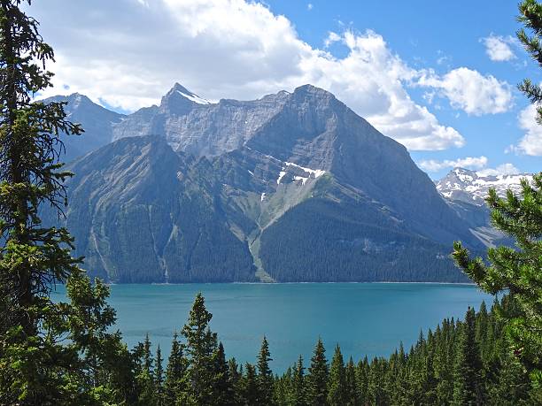 istock Upper Kananaskis Lake, Canada, fir trees in the foreground 494780843