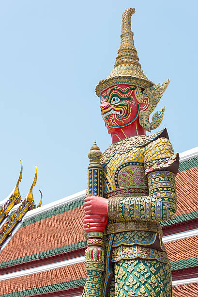istock Giant guard at Wat Phra Keaw in Thailand 494782171