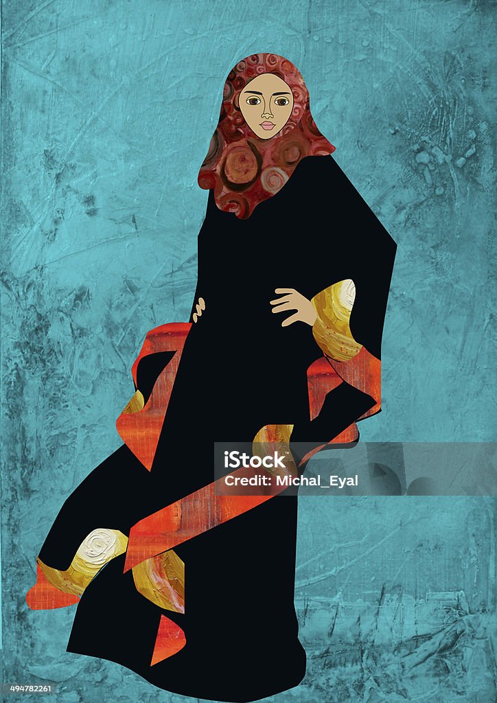 Fatima's Dress Fatima - Portugal stock illustration