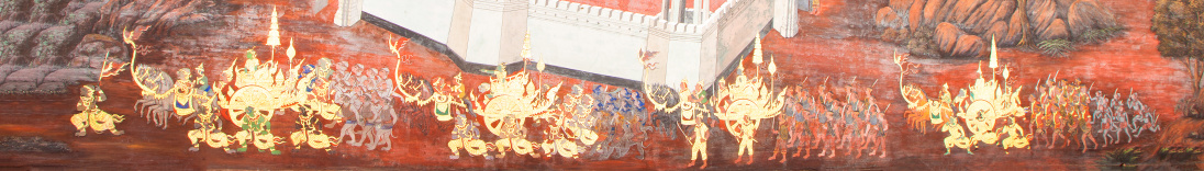 Murals at Wat Phra Kaew.