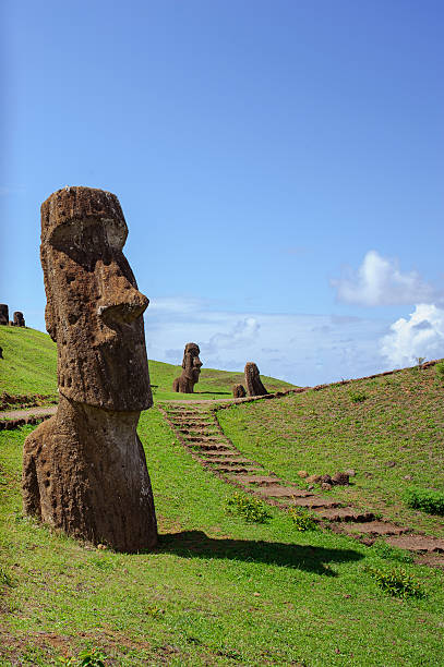 istock Statues on Isla de Pascua. Rapa Nui. Easter Island 494782879