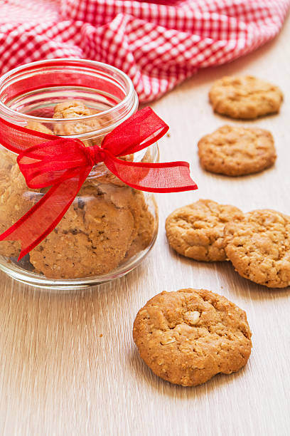 istock Butter cookies and bottle on table 494783155