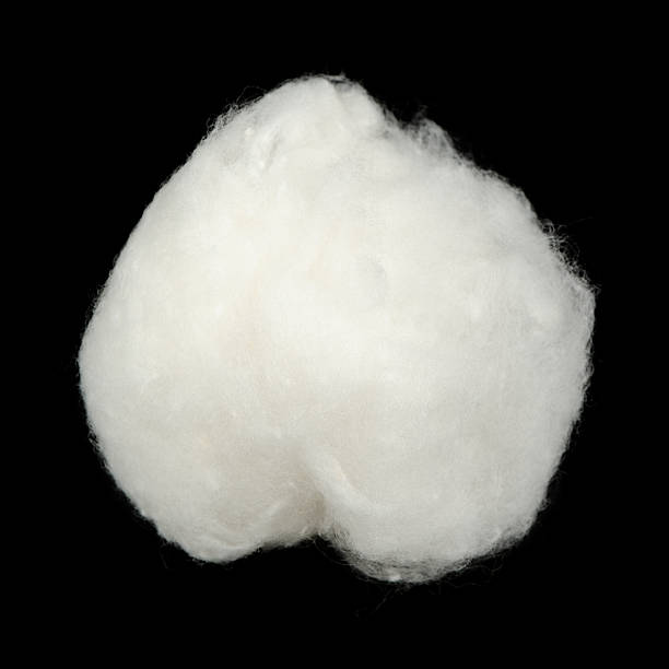 istock Piece of Cotton Wool on Black Background 494784813
