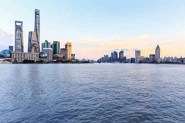 istock Elevated View of Shanghai Skyline at Dusk 494788588
