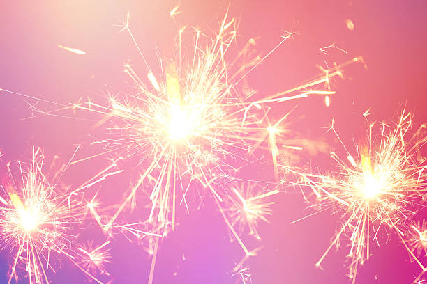 istock Festive background, bengal light on the red background 494807918