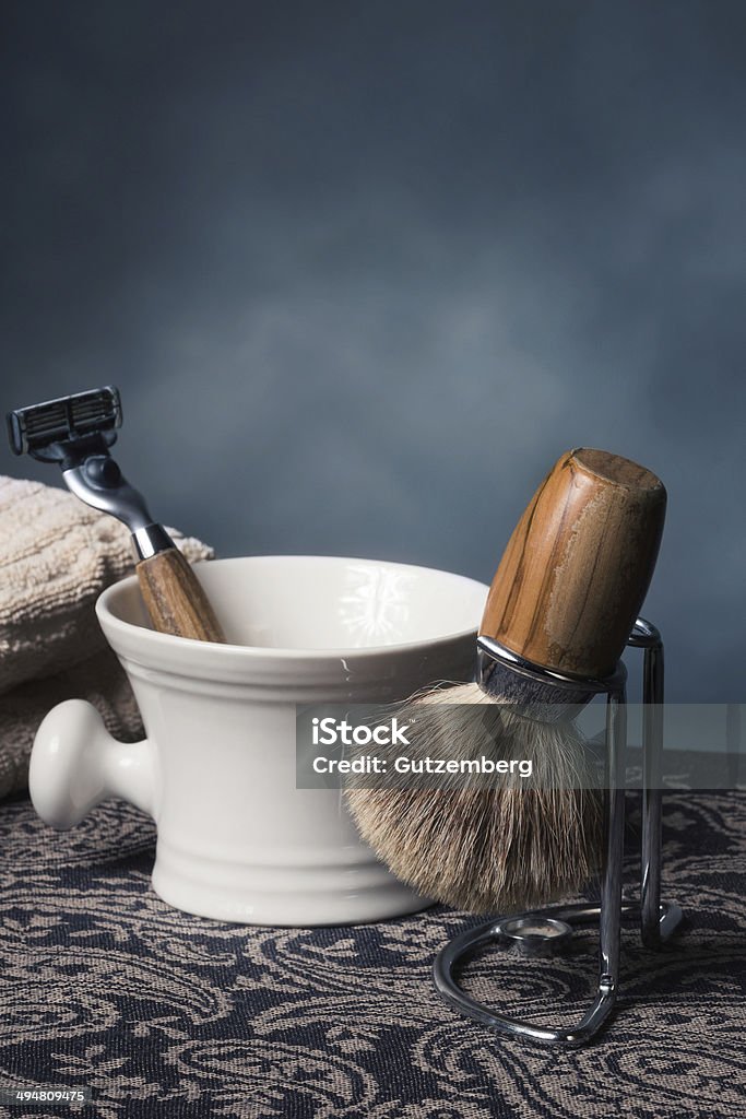 Outils de rasage - Photo de Blaireau - Nécessaire de rasage libre de droits