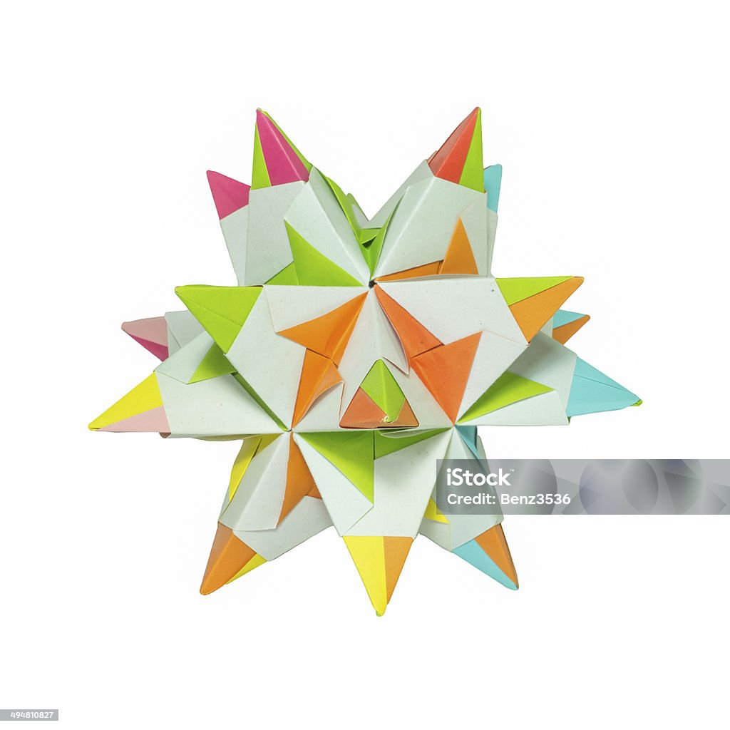 El origami polygon de papel - Foto de stock de Arte libre de derechos
