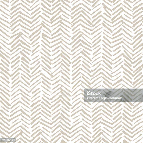 Smeared Herringbone Seamless Pattern Design Stock Illustration - Download Image Now - Pattern, Backgrounds, Boho