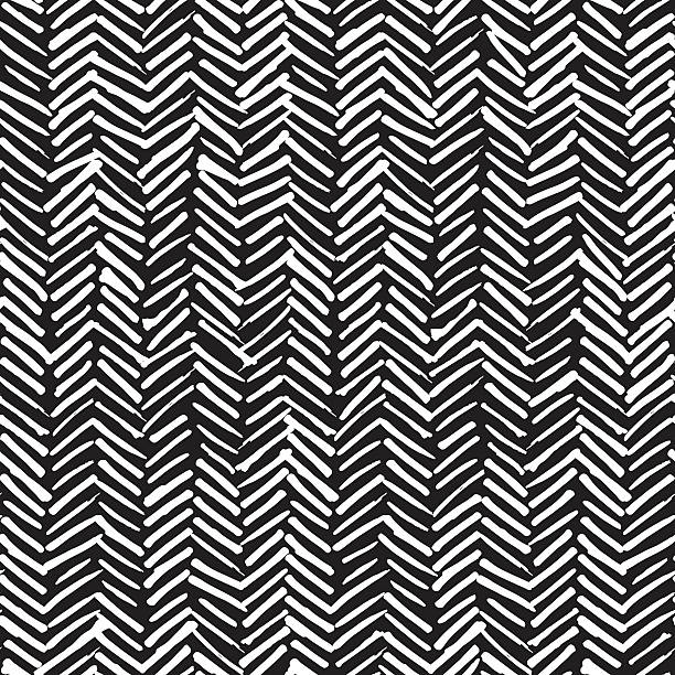 smeared 청어가시 무늬 연속무늬 디자인식 - chevron pattern repetition zigzag stock illustrations