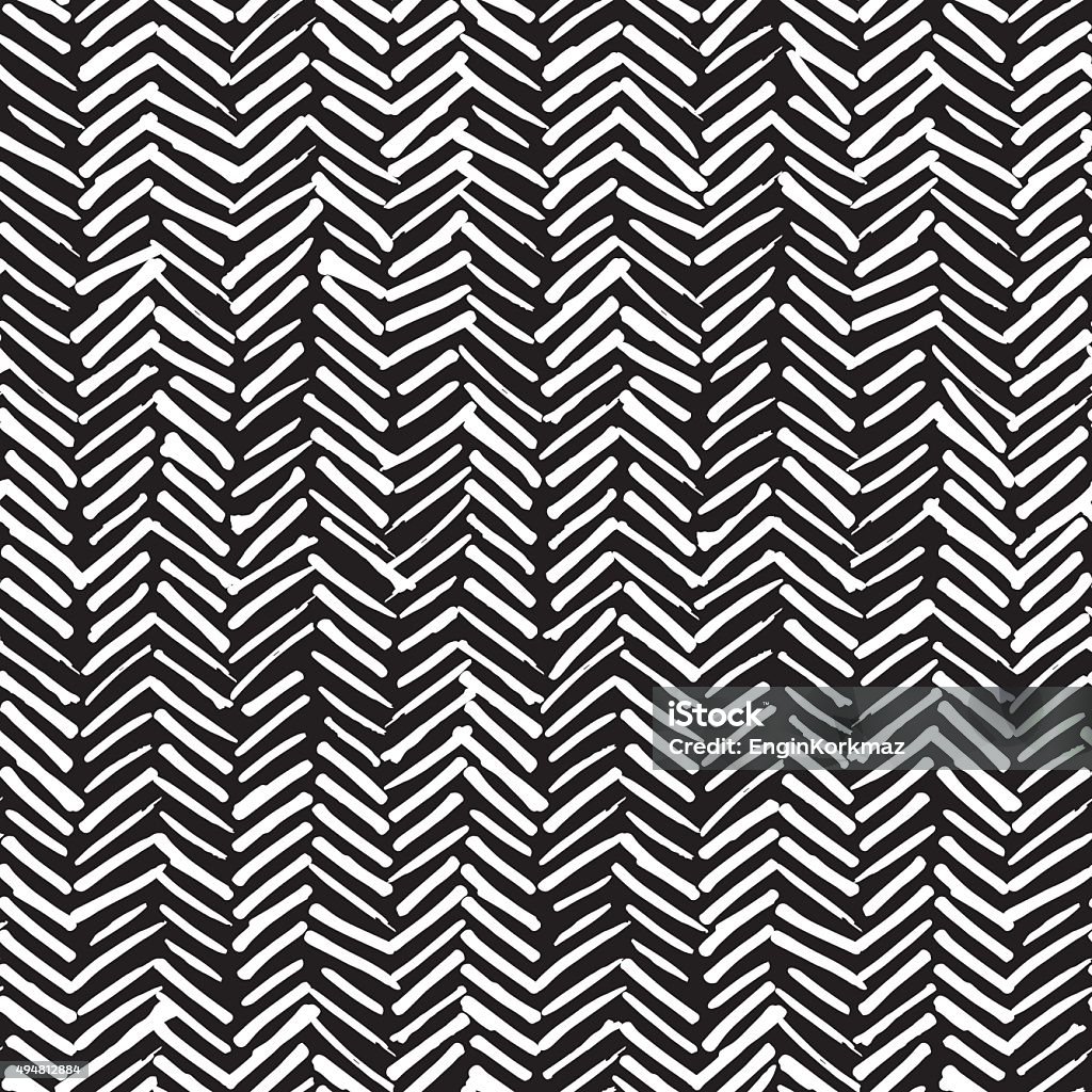 Smeared herringbone seamless pattern design Vector seamless pattern, abstract background with hand drawn smeared random lines and trendy hipster style texture. Pattern stock vector