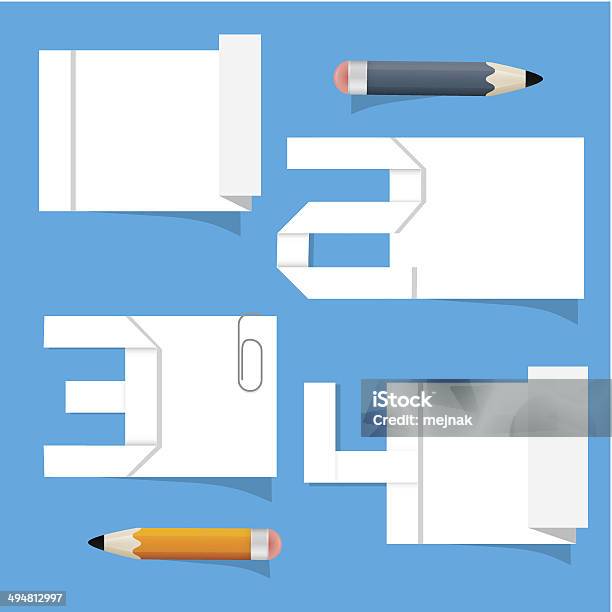 Layout Paper Description Infographics Paper Layout Stock Illustration - Download Image Now - At ...