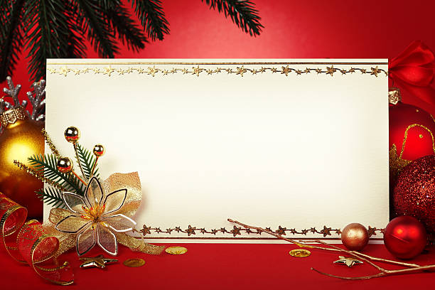 istock Christmas card with space and christmas decoration 494813071