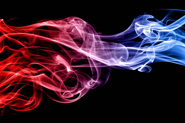 istock Colorful smoke on the black background 494813779