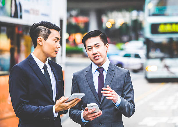 istock Businessmen in the street. 494813899