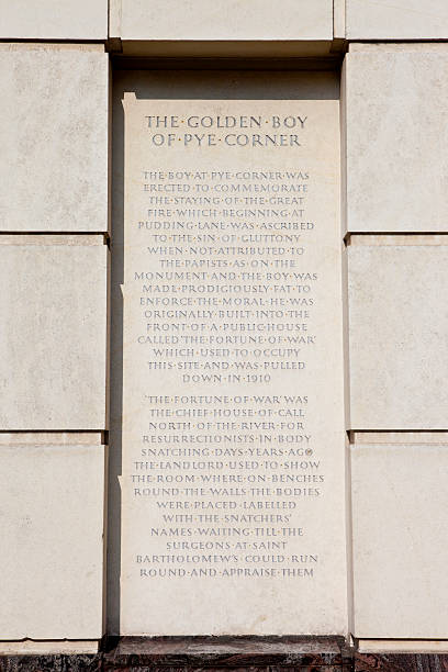 istock Golden Boy of Pye Corner Plaque 494814635