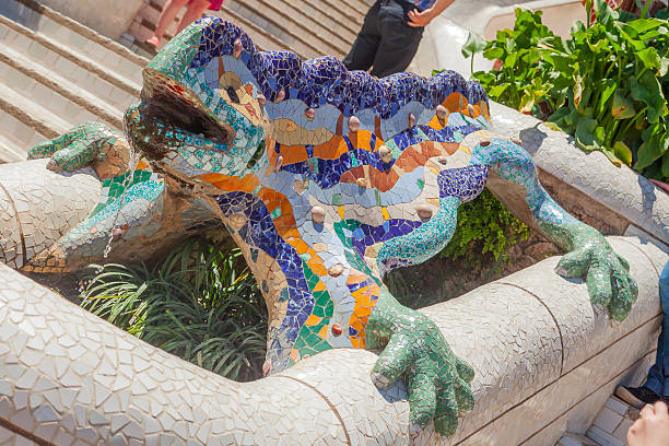 istock lizard sculpture in barcelona park guell 494815159