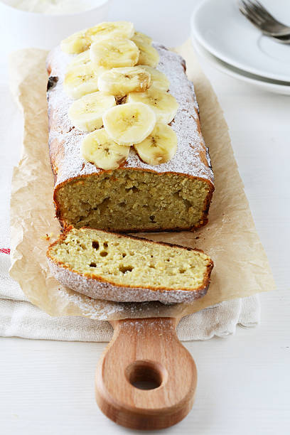 istock sliced banana cake on board 494826210
