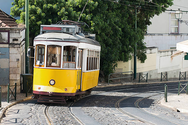 istock Yellow tram in Lisbon 494828592