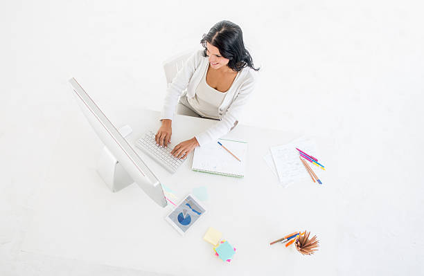 istock Female designer working at the office 494829600