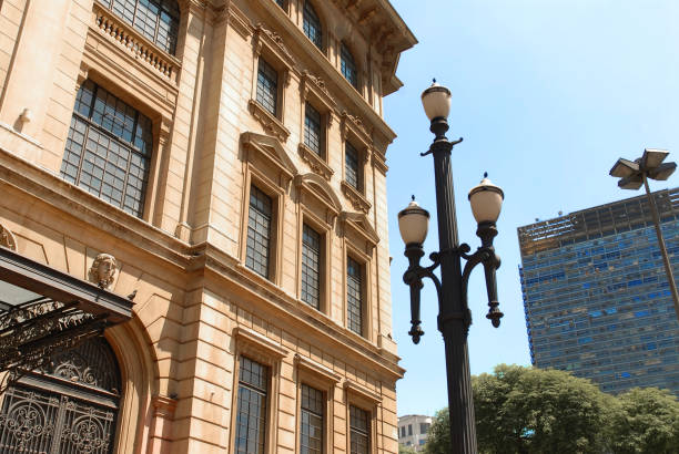 center of Sao Paulo Post office building, Anhangabaú, city sao paulo Anhangabáu stock pictures, royalty-free photos & images