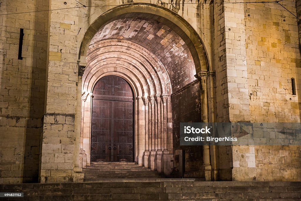 Sé de Lisboa-la catedral de Lisboa, Portugal - Foto de stock de 2015 libre de derechos