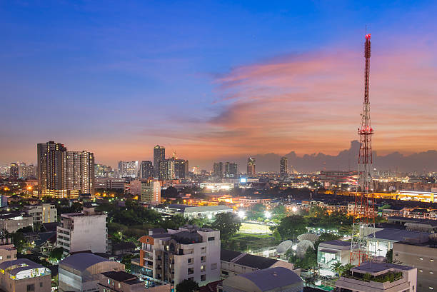 istock Cityscape view of Bangkok at twilight. 494832120