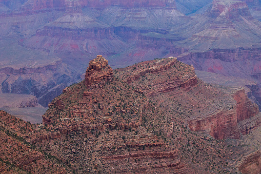 Grand Canyon South Rim View of Kaibab Trail