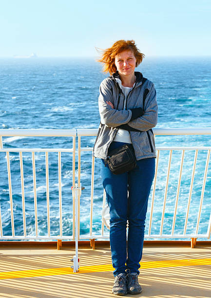 istock Woman on the deck of ship 494834120