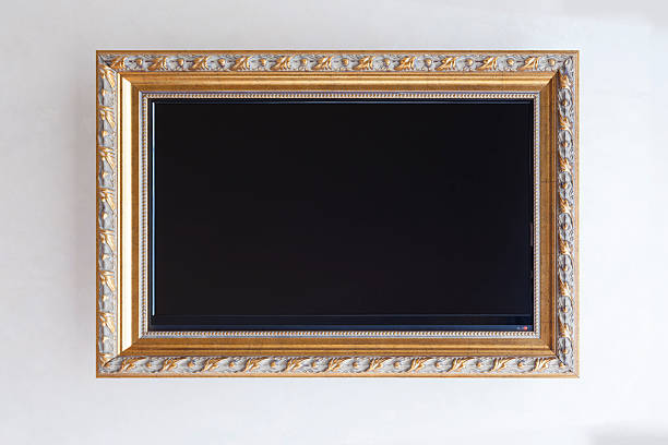istock TV in elegant classic style picture frame 494836227