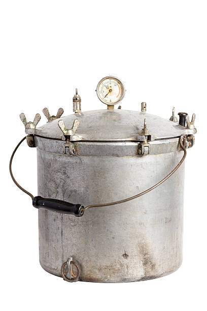 Antique Pressure Cooker / Canner stock photo