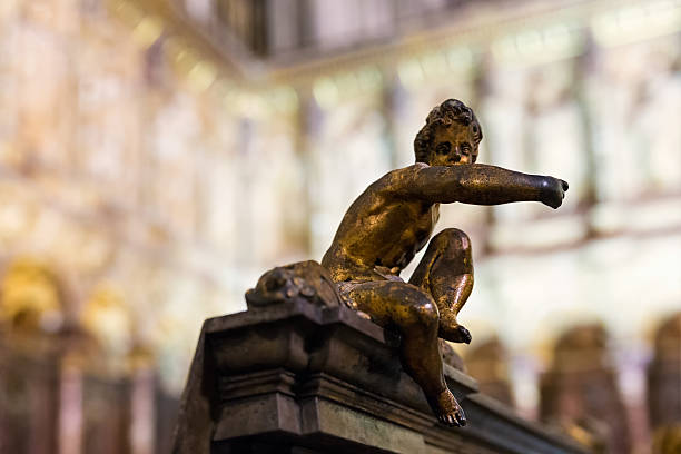 istock Golden figure in the choir 494840451