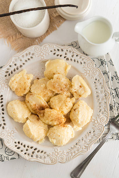 istock Easy and fast sweet vanilla cream cheese dumplings 494850502