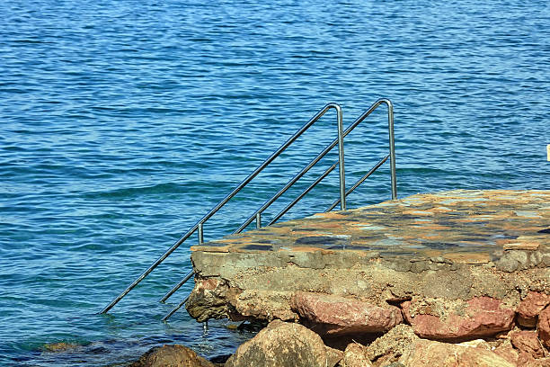istock staircase leading to the sea 494853207