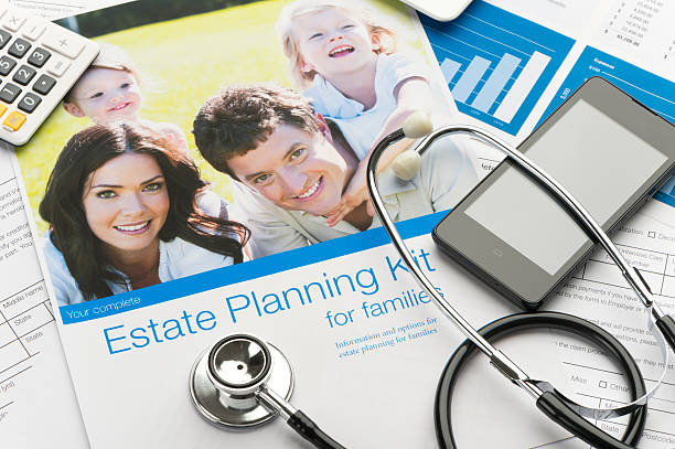 istock Family Estate planning document with stethoscope 494853965