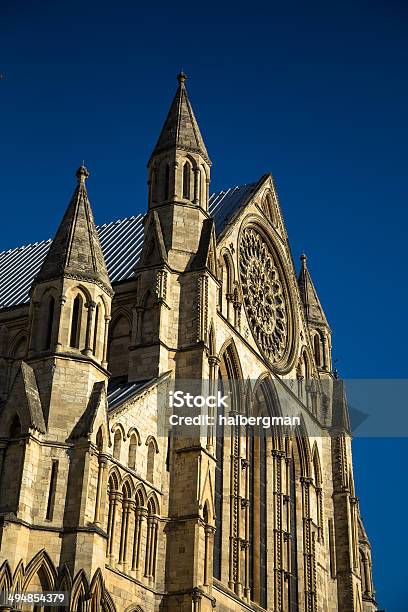 Sul Da Fachada Da Catedral York Minster - Fotografias de stock e mais imagens de Ao Ar Livre - Ao Ar Livre, Arquitetura, Capela