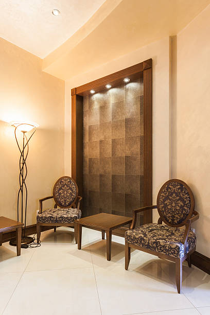 istock Chairs in a hotel lobby 494854673