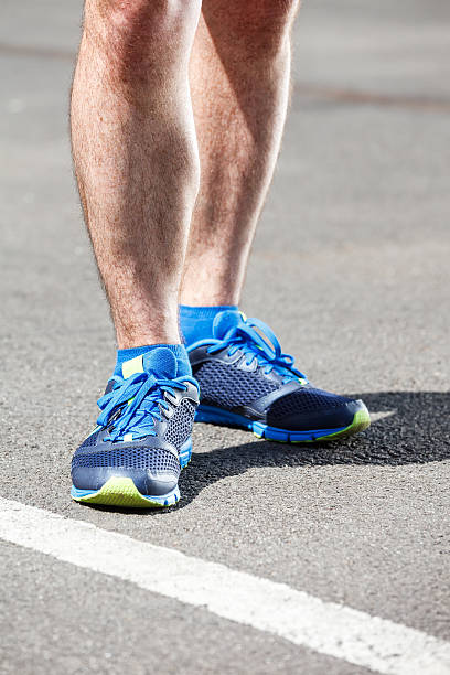 istock Closeup of a male runner standing. 494855853