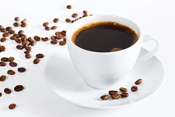 istock natural black coffee in a white cup 494856035