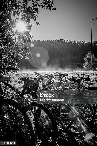 Bicicletas En Sunrise Foto de stock y más banco de imágenes de Actividad - Actividad, Aire libre, Andar en bicicleta