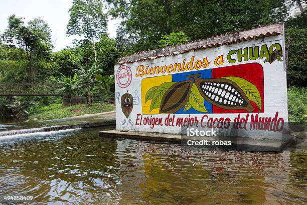 Plato Pintado Entrada En Cocoa Plantation En Venezuela Foto de stock y más banco de imágenes de Fruto del cacao