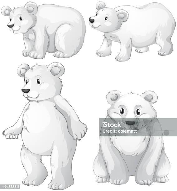 4 인명별 극지 베어 곰에 대한 스톡 벡터 아트 및 기타 이미지 - 곰, 귀여운, 대형
