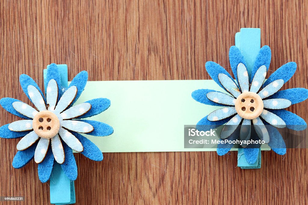 Hairpins ブルーの花柄とノート紙ます。 - カラフルのロイヤリティフリーストックフォト