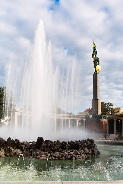 istock fountain and Soviet Army War Memorial in Vienna 494876848